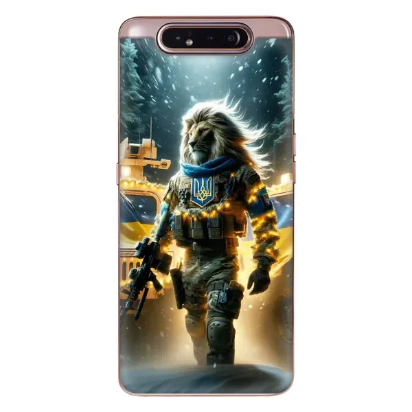 Чехол с принтом «ЛЕВ ЗСУ» для Samsung Galaxy a80 2019 ( A805F )