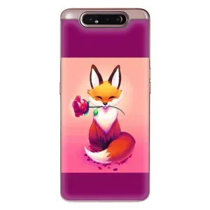 Чохли з картинкою Лисичка для Samsung Galaxy a80 2019 ( A805F ) (VPrint) (Лиса з трояндою)