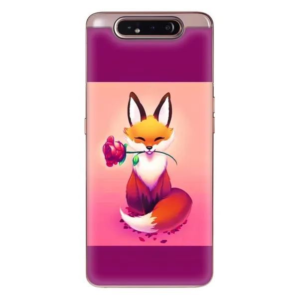 Чохол з принтом «Лиса з трояндою» для Samsung Galaxy a80 2019 ( A805F ) Чохол з принтом «Лиса з трояндою» для Samsung Galaxy a80 2019 ( A805F )