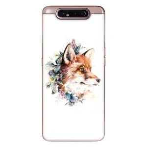 Чохли з картинкою Лисичка для Samsung Galaxy a80 2019 ( A805F ) (VPrint) (Лиса в квітах)