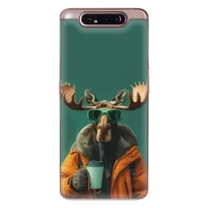 Чохол з принтом «Лось з кавою» для Samsung Galaxy a80 2019 ( A805F )