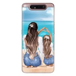 Чохол з друком для Samsung Galaxy a80 2019 ( A805F ) - (Мама з дитинкою) (AlphaPrint) (Мама з донькою)