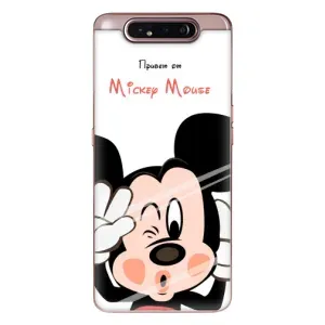 Міккі Маус чохол для Samsung Galaxy a80 2019 ( A805F ) (AlphaPrint - Мультяшні) (Маус Міккі)