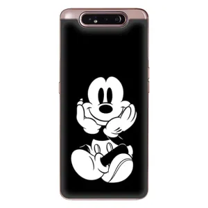 Міккі Маус чохол для Samsung Galaxy a80 2019 ( A805F ) (AlphaPrint - Мультяшні) (Маус на чорному)