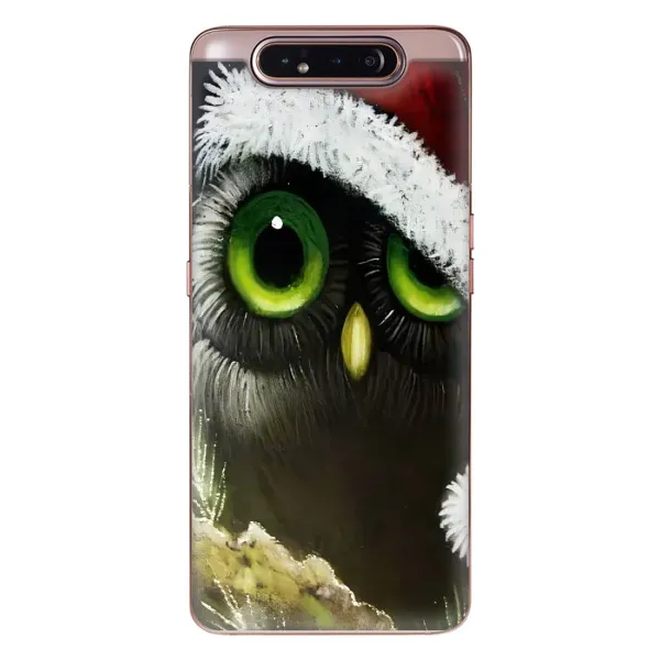Чехол с принтом «Новогодняя Сова» для Samsung Galaxy a80 2019 ( A805F )