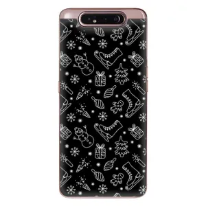 Новорічні, Святкові Чохли для Samsung Galaxy a80 2019 ( A805F ) - 2024 год (Новорічний фон)