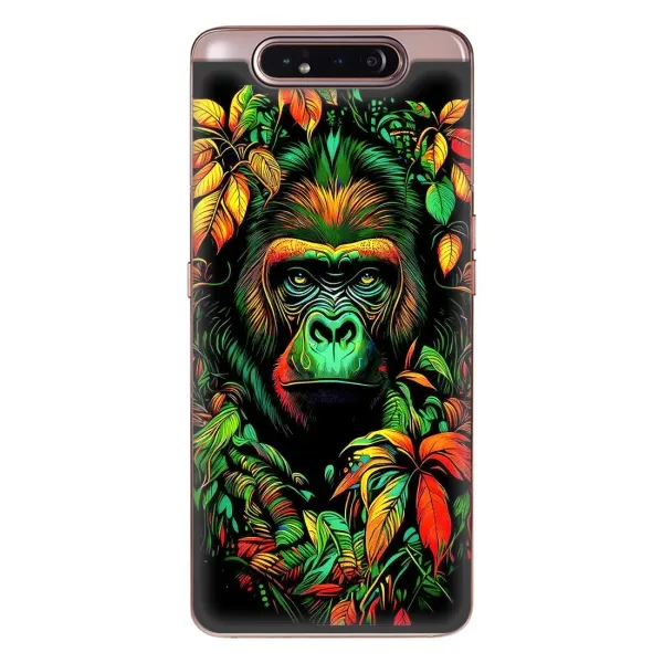 Чохол з принтом «Мавпа в квітах» для Samsung Galaxy a80 2019 ( A805F )