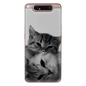 Чохол з принтом «Пара котів» для Samsung Galaxy a80 2019 ( A805F )