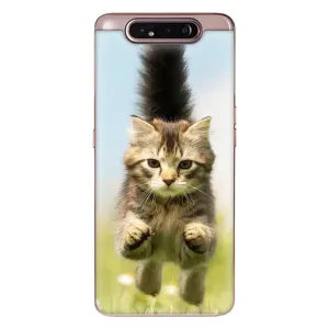 Чохли з Котиками для Samsung Galaxy a80 2019 ( A805F ) (VPrint) (Прижок кота)