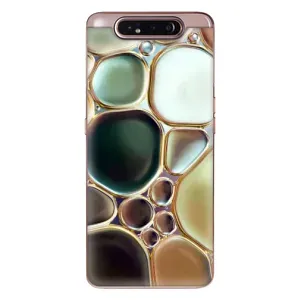 Мраморний чехол на Samsung Galaxy a80 2019 ( A805F ) (VPrint) (Радужний Мрамор)
