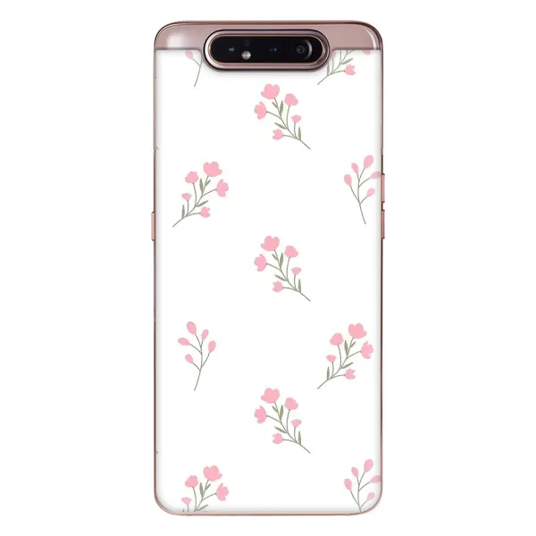 Чохол з принтом «Рожеві квіти» для Samsung Galaxy a80 2019 ( A805F )