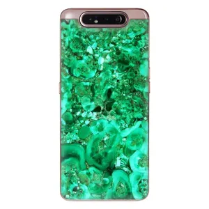 Мраморний чехол на Samsung Galaxy a80 2019 ( A805F ) (VPrint) (Салатовий Мрамор)