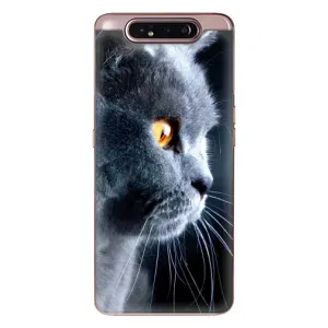 Чохли з Котиками для Samsung Galaxy a80 2019 ( A805F ) (VPrint) (Сірий Кіт)