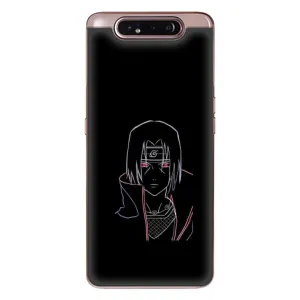Чохли на тему: Ітачи Учіха для Samsung Galaxy a80 2019 ( A805F ) (AlphaPrint) (силует Ітачі)