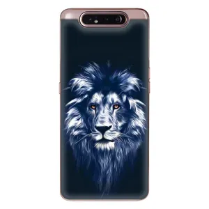 Чохол з картинкою ЛЕВ для Samsung Galaxy a80 2019 ( A805F ) (VPrint) (Синій Лев)