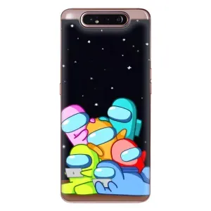 Чехол Амонг Ас для Samsung Galaxy a80 2019 ( A805F ) (AlphaPrint) (Скины в космосе)
