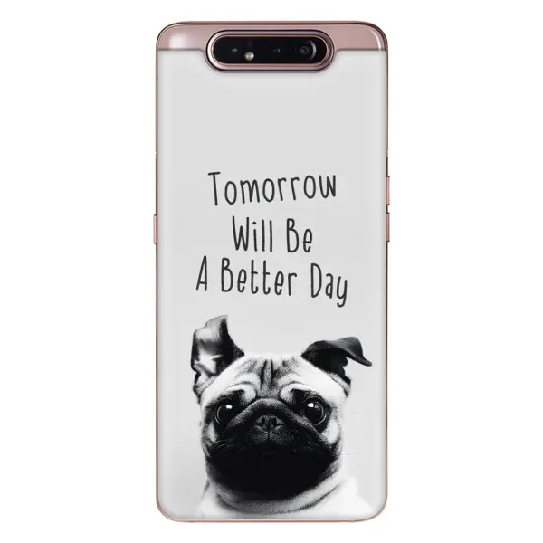 Чохол з принтом «Смішний Мопс» для Samsung Galaxy a80 2019 ( A805F ) Чохол з принтом «Смішний Мопс» для Samsung Galaxy a80 2019 ( A805F )