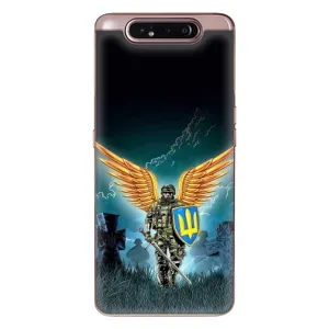 Чехлы с картинкой ЗСУ для Samsung Galaxy a80 2019 ( A805F ) (AlphaPrint) (Солдат ЗСУ)