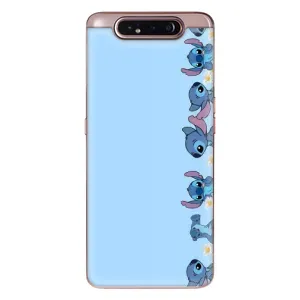 Чехол с принтом Стич на Samsung Galaxy a80 2019 ( A805F ) (Стич фон)