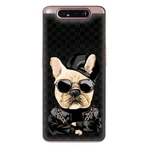 Чехлы с крутыми принтами для Samsung Galaxy a80 2019 ( A805F ) - (PREMIUMPrint) (Стильная собака)