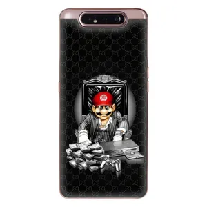 Чехлы с крутыми принтами для Samsung Galaxy a80 2019 ( A805F ) - (PREMIUMPrint) (Супер Марио)