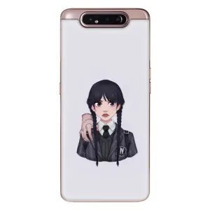 Чехлы Венсдей на Samsung Galaxy a80 2019 ( A805F ) Уэнсдей (AlphaPrint) (Уэнздей и Вещь)