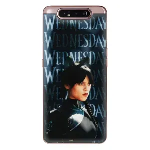 Чехлы Венсдей на Samsung Galaxy a80 2019 ( A805F ) Уэнсдей (AlphaPrint) (Уэнздей кошка)