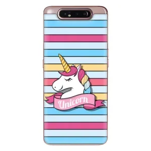 Чохол для Самсунг Галаксі A80 2019 ( A805F ) - (Єдинорожки - Новинки) (AlphaPrint) (Unicorn)