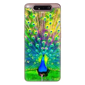 Чохол з пташками на Samsung Galaxy a80 2019 ( A805F ) (VPrint) (Яскравий Павлин)