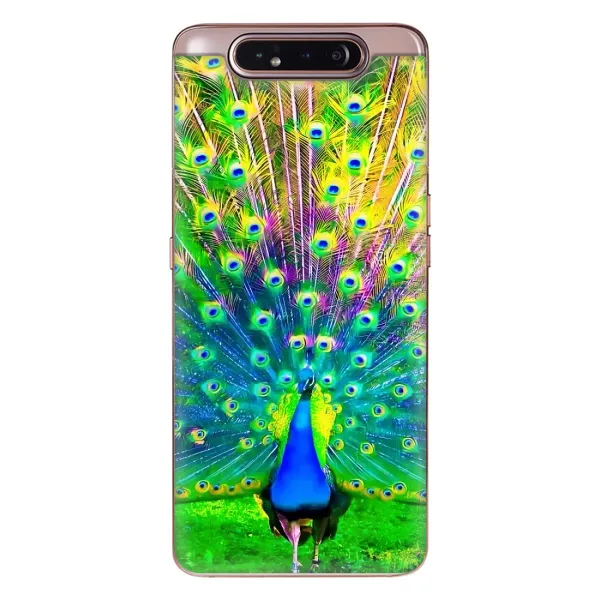 Чохол з принтом «Яскравий Павлин» для Samsung Galaxy a80 2019 ( A805F ) Чохол з принтом «Яскравий Павлин» для Samsung Galaxy a80 2019 ( A805F )