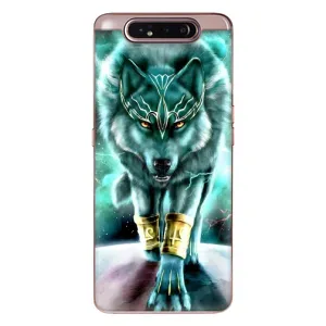 Захисні чохли для Самсунг Галаксі A80 2019 ( A805F ) (AlphaPrint) (ХІТ продаж) ВОВК (Яскравий вовк)