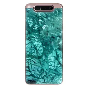 Мраморний чехол на Samsung Galaxy a80 2019 ( A805F ) (VPrint) (Зелений мрамор)