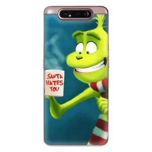 Різдвяні Чохли для Samsung Galaxy a80 2019 ( A805F ) (VPrint) (Зелений Грінч)