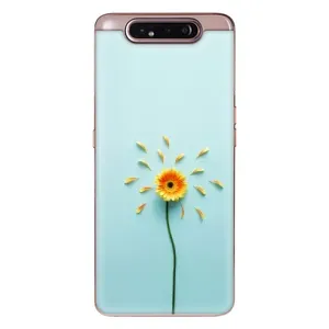 Чохли з квітами для Samsung Galaxy a80 2019 ( A805F ) (VPrint) (Жовта квітка)