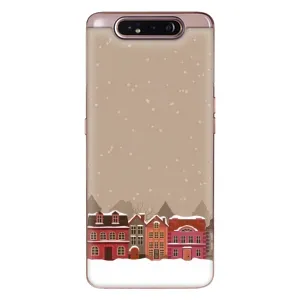 Новорічні, Святкові Чохли для Samsung Galaxy a80 2019 ( A805F ) - 2024 год (Зимове місто)