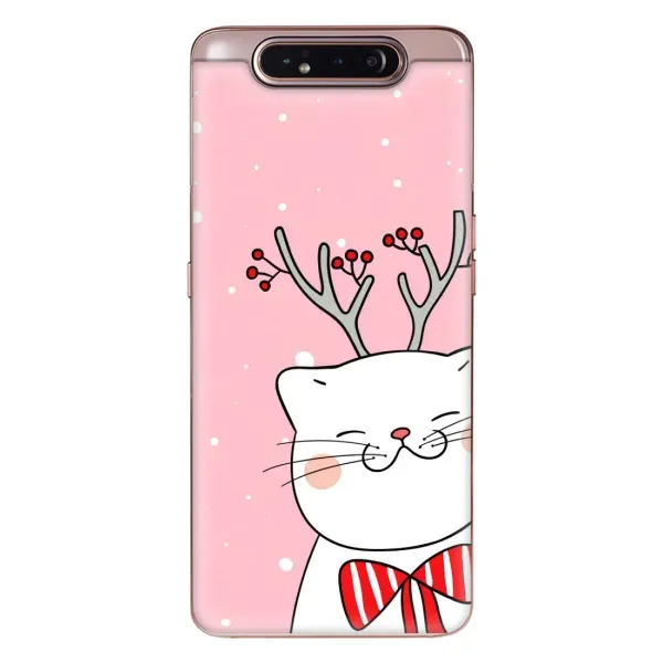 Чехол с принтом «Зимний кот» для Samsung Galaxy a80 2019 ( A805F )