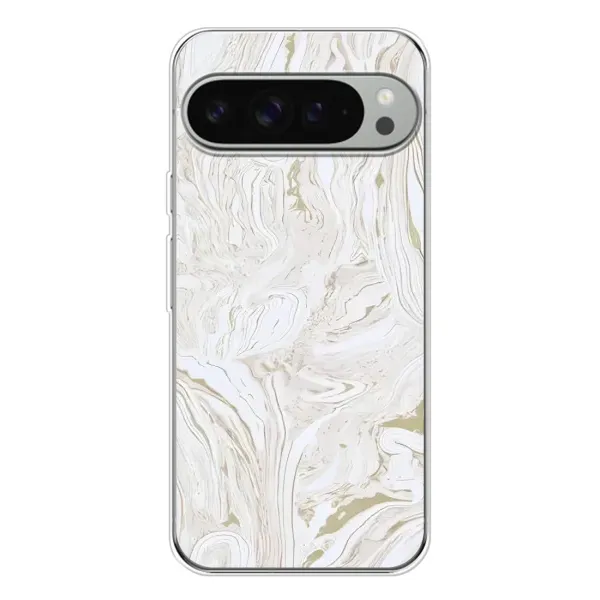 Чохол з принтом «Білий мрамор» для Google Pixel 10 Pro XL