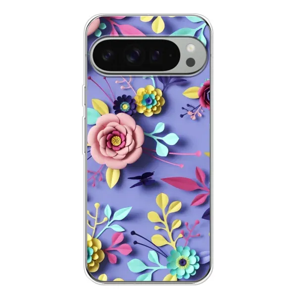 Чехол с принтом «Цветочный дизайн» для Google Pixel 10 Pro XL