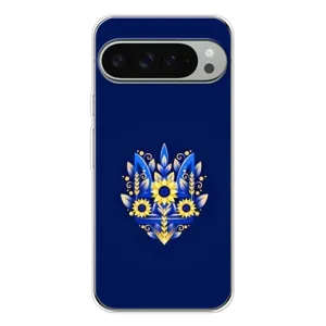 Чехлы для Google Pixel 10 Pro XL  Укр. Символика (AlphaPrint) (Цветочный Герб)
