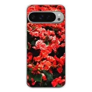 Чехлы с Цветами для Google Pixel 10 Pro XL (VPrint) (Цветы красные)