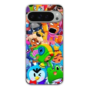 Чехлы Brawl Stars для Google Pixel 10 Pro XL (AlphaPrint) (Герои Бравл Старс)