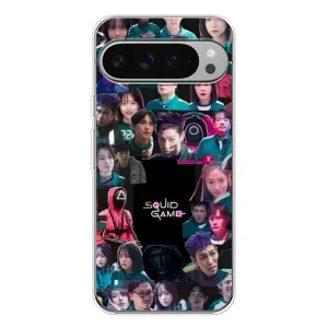Чехол Гра в кальмара для Google Pixel 10 Pro XL (Коллаж Игра кальмара)