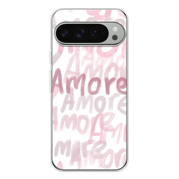 Чехол с принтом «Аморе любовь» для Google Pixel 10 Pro XL