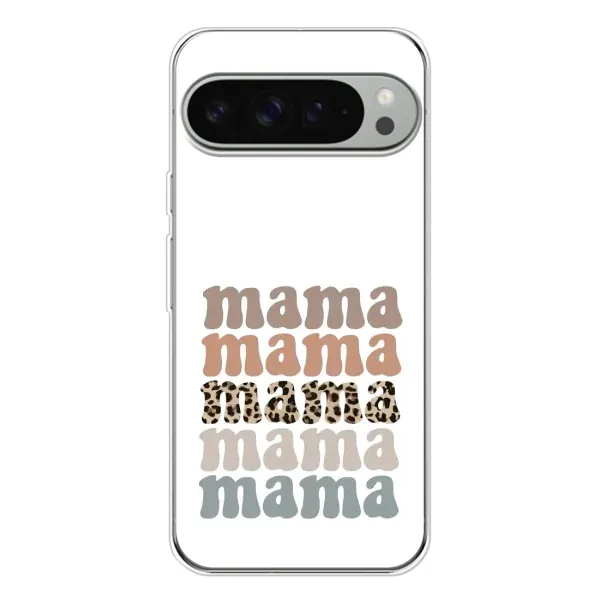 Чохол з принтом «Текстовий колаж мама» для Google Pixel 10 Pro XL