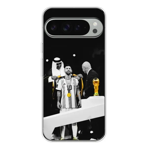 Чохол з принтом «Мессі коронований» для Google Pixel 10 Pro XL Чохол з принтом «Мессі коронований» для Google Pixel 10 Pro XL