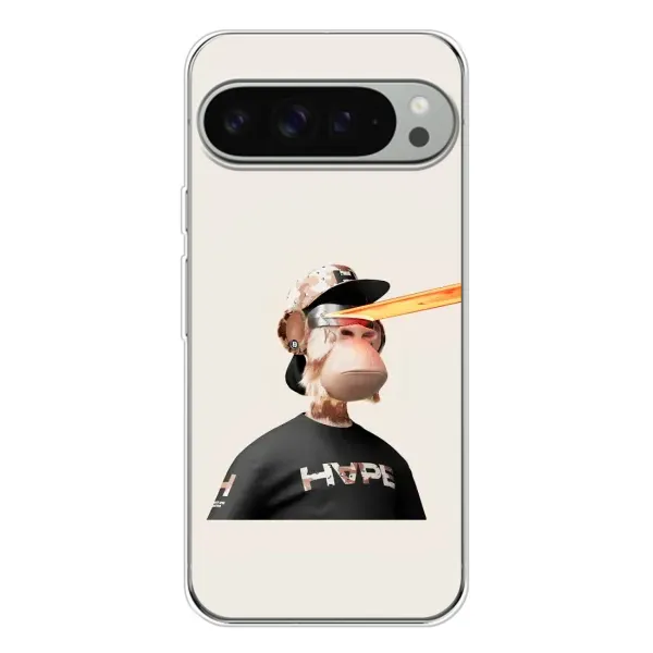Чехол с принтом «обезьяна NFT в очках» для Google Pixel 10 Pro XL
