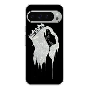 Чехол с Короной Пиксель 10 Про ХЛ - (AlphaPrint) (Принцесса)