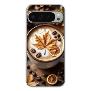 Чехол с уникальным дизайном «Осень с кофе» для Google Pixel 10 Pro XL (Пряный кофе)