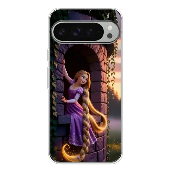 Чохол з принтом «Рапунцель на вежі» для Google Pixel 10 Pro XL