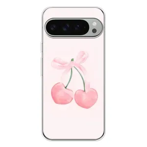 Чехол с розовым рисунком для Google Pixel 10 Pro XL (Розовые вишни)